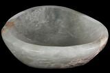 Polished Quartz Bowl - Madagascar #117452-2
